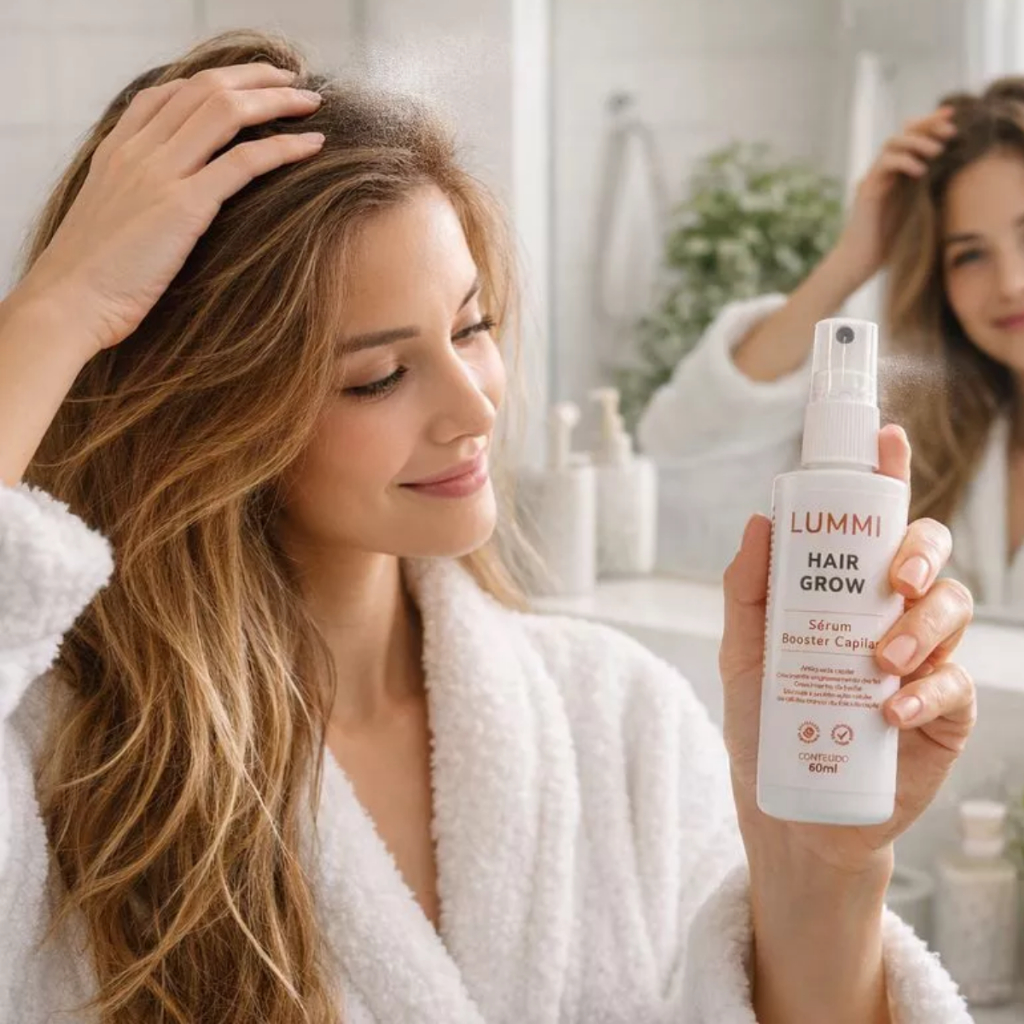 Sérum Booster Capilar Hair Grow 60ml Anti Queda ideal para o crescimento saudável dos fios