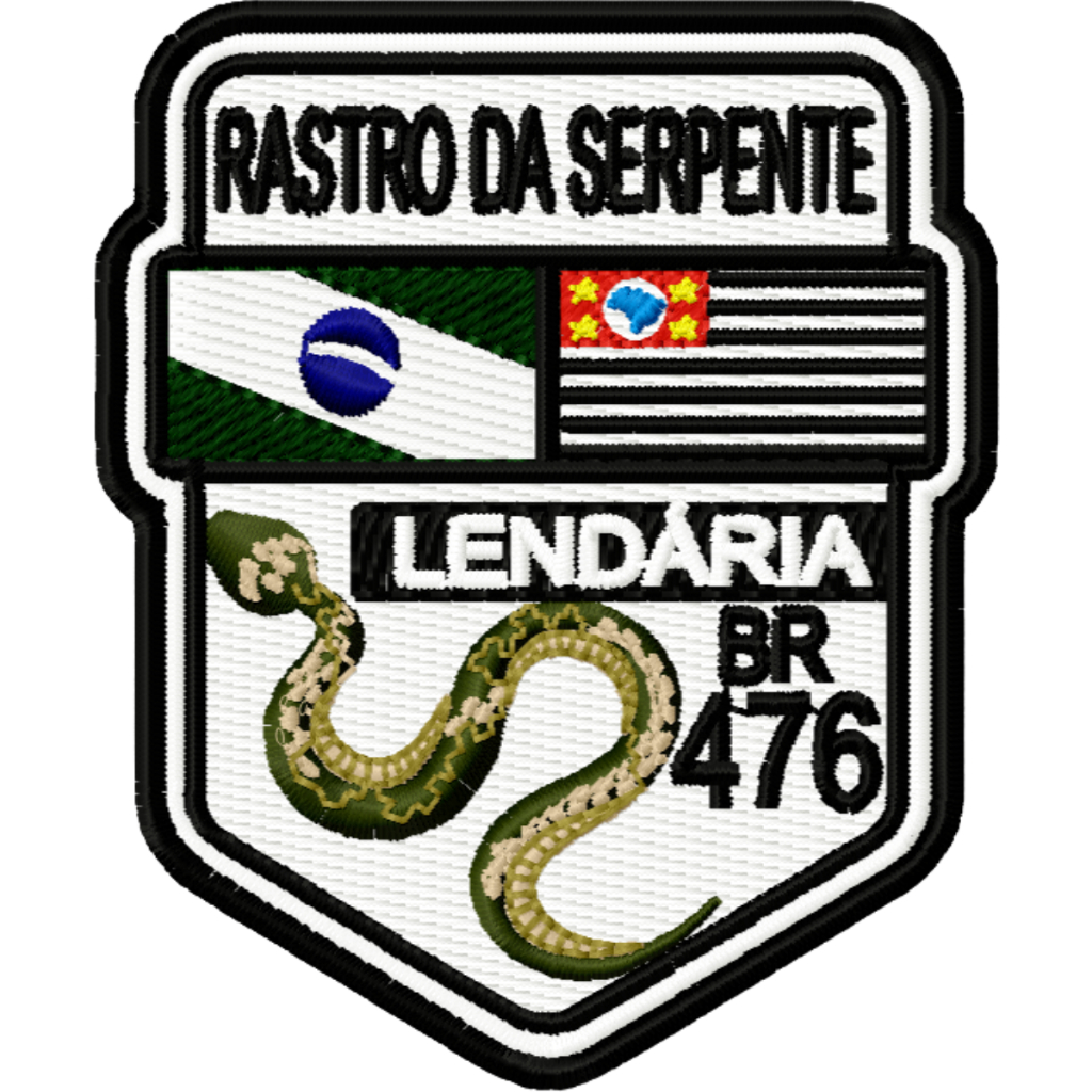 Patche Bordado Serra Rastro da Serpente - Lendária (5,8x7cm)