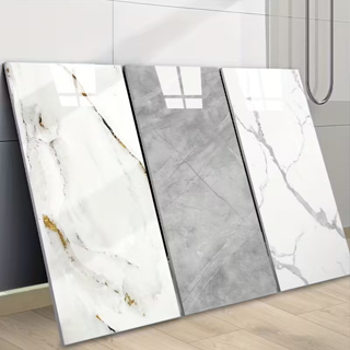 Kit 10/20/30 Pcs Placas Adesivas Marmore Parede Autocolante 3D Porcelanato 30x60 Cobre 1.8/3.6/5.4m2 em Oferta na Shopee