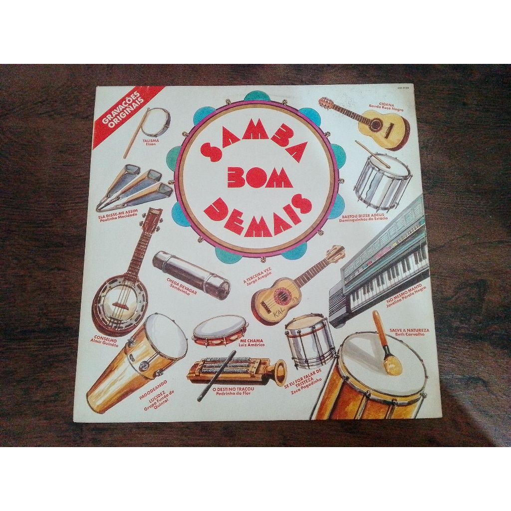 LP Vinil Samba Bom Demais (Fundo de Quintal, Jorge Aragão, Zeca Pagodinho, Etc)
