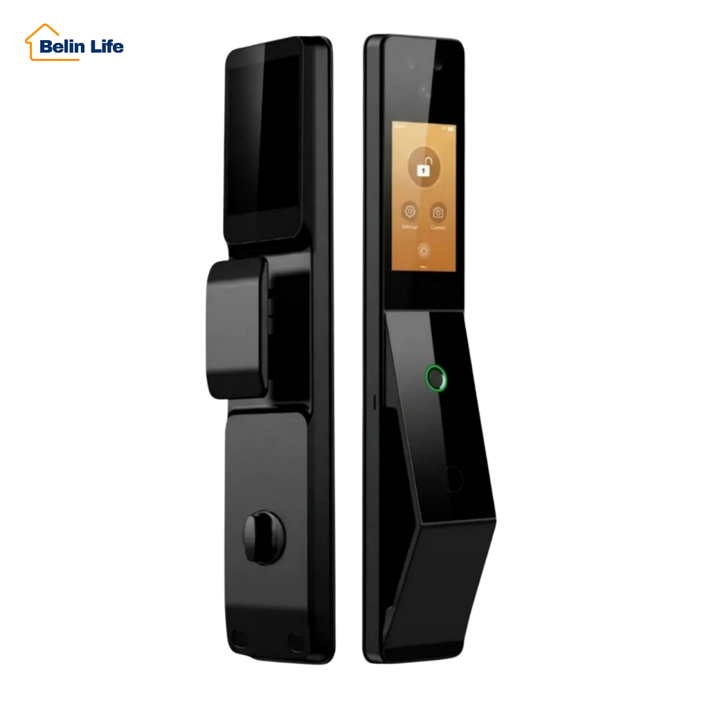 FECHADURA COM RECONHECIMENTO FACIAL Video Prova Dágua Camera Digital Preto Aitek ALPHA-215 em Oferta na Shopee