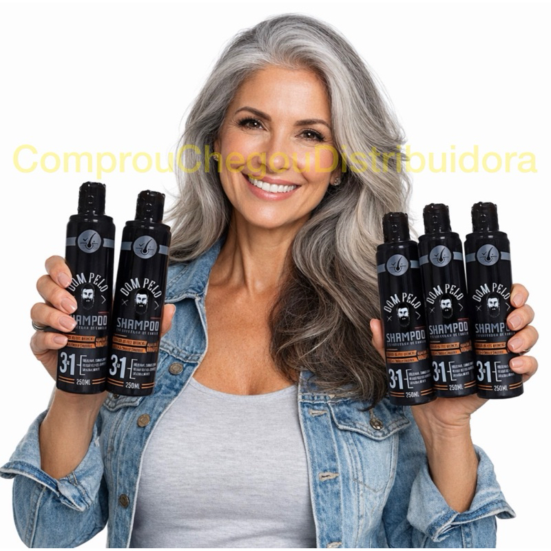 Shampoo Escurecedor Dom Pelo 250ml Reduz Fios Brancos -Dom Pelo Original - Envio Imediato em Oferta na Shopee