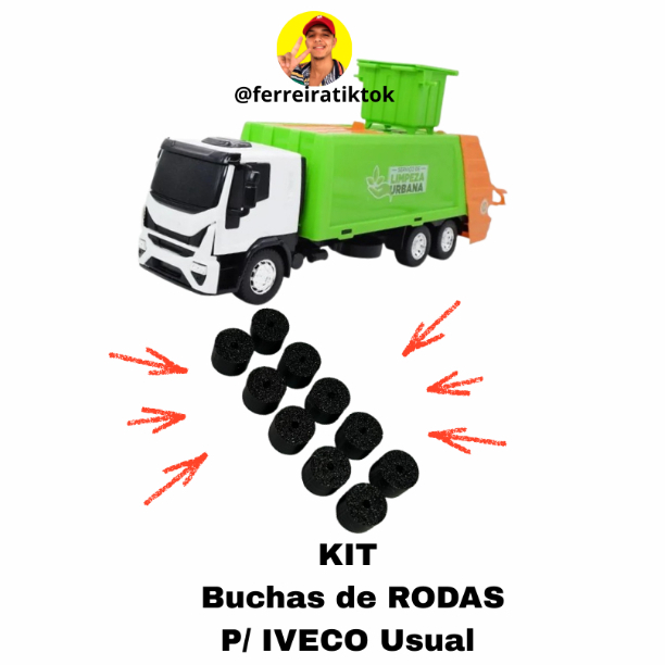 KIT 10 Buchas P/ MINIATURA IVECO da USUAL