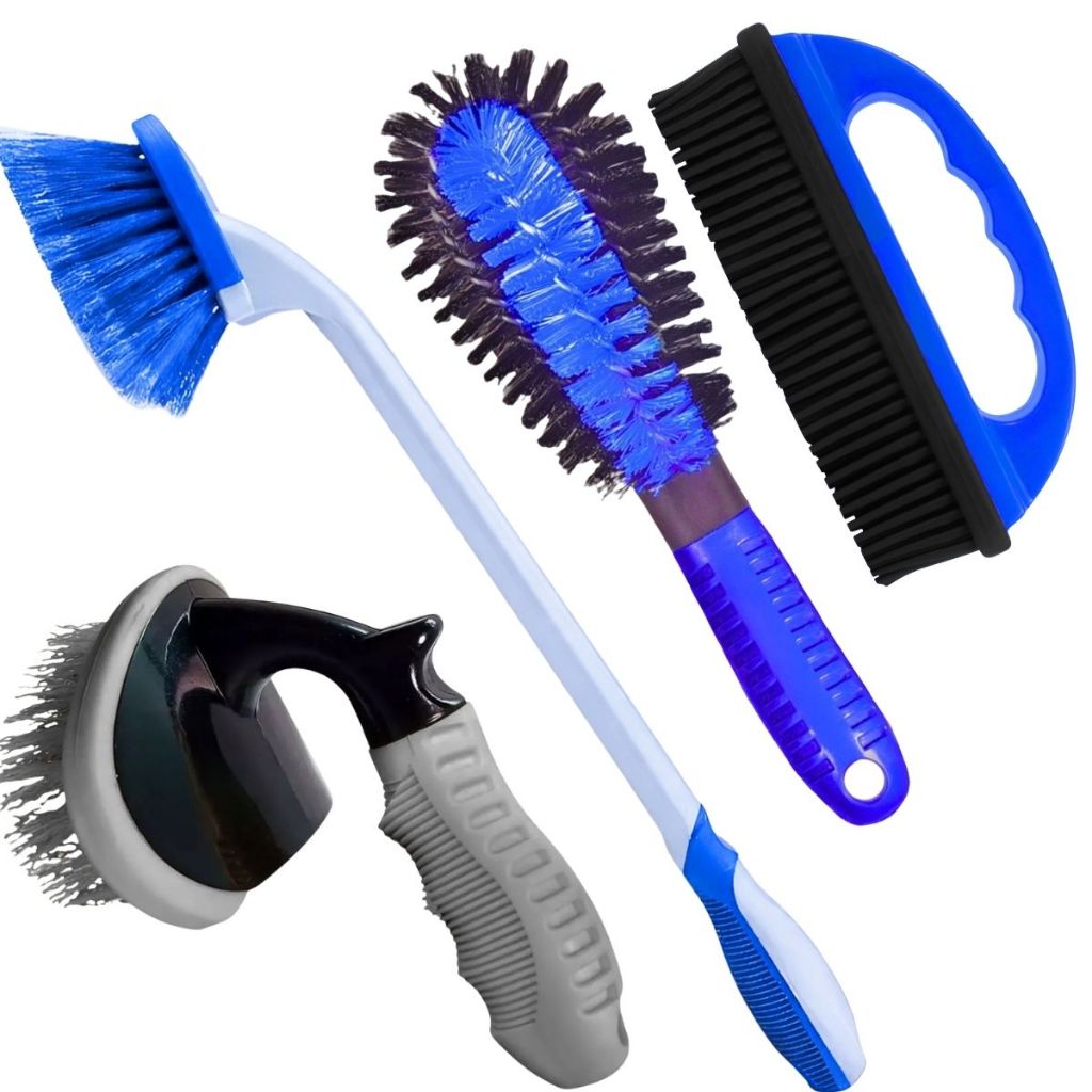 KIT ESCOVA LIMPEZA DE PNEUS CAIXA DE RODA LONGAS REMOVE PELOS LIMPEZA DE PNEUS USO AUTOMOTIVO