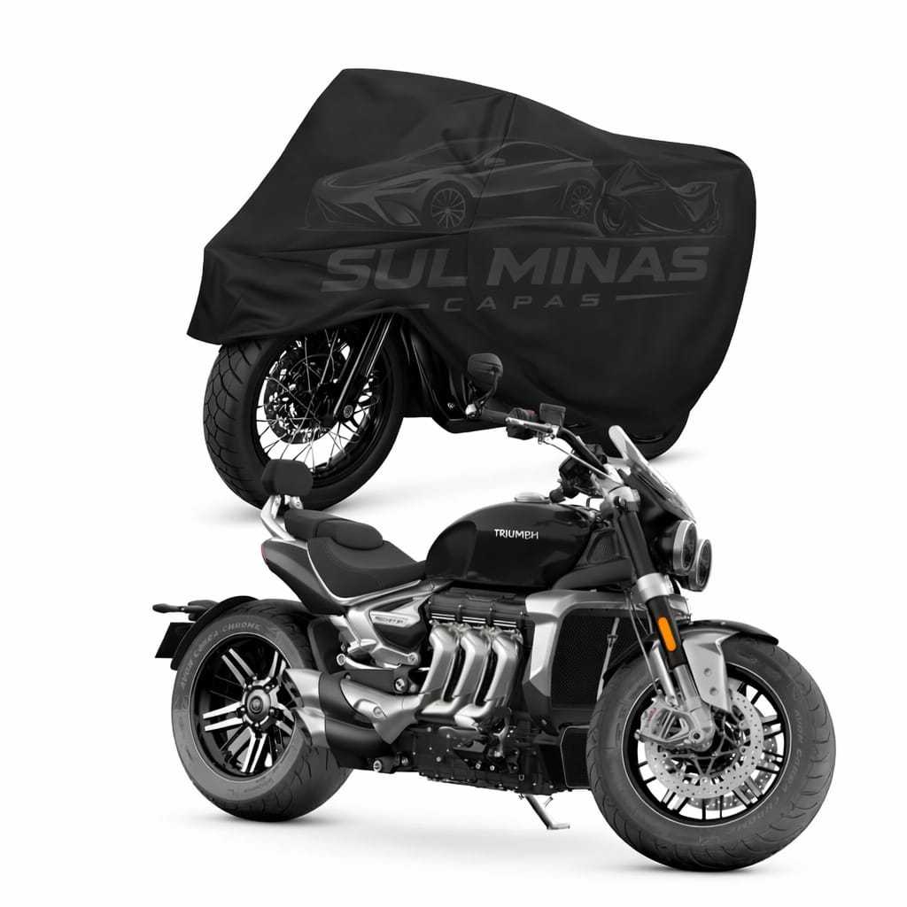 Capa Cobrir Moto Couro Impermeável Triumph Rocket 3r Strom