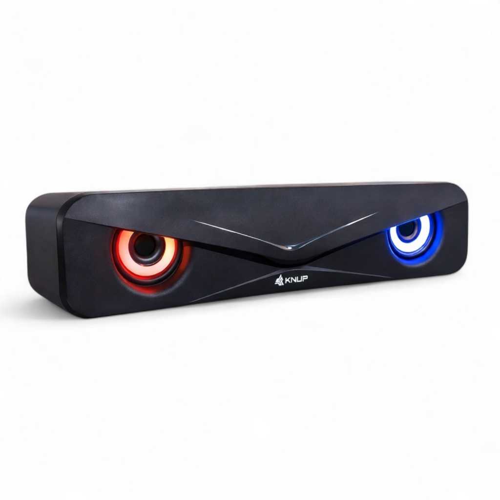 Caixa de Som para PC Notebook Soundbar com LED 6W Knup KP-RO830