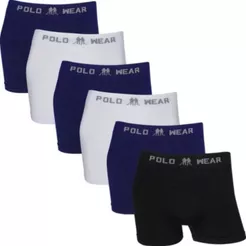 Kit 6 Cuecas Boxer Polo Wear Masculina Microfibra Sem Costura Confortável Macia Respirável Original