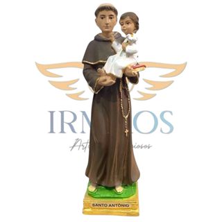 Imagem de Santo Antônio em gesso premium 21 cm / 30 cm / 40 cm em Oferta na Shopee