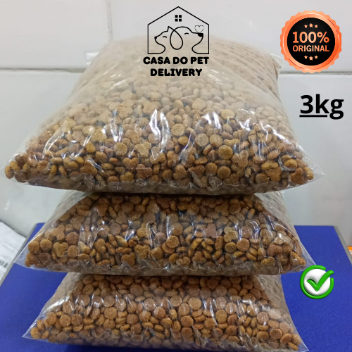 Kit 3kg A Granel Premier Nattu Raças Pequenas Adulto Frango,Mandioca, Beterraba, Linhaça e Cranberry