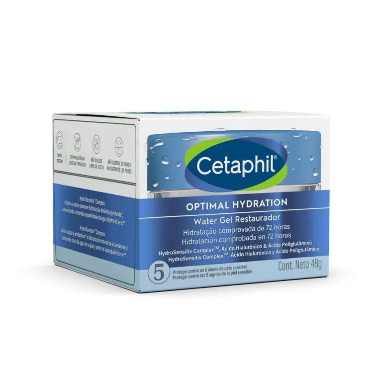 Hidratante Facial Cetaphil Optimal Hydration Water Gel Restaurador 48g.--promoção