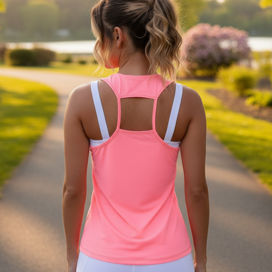 Regata Academia Feminina Nadador Moda Fitness Musculação Treino Premium Casual Confortável Estilosa