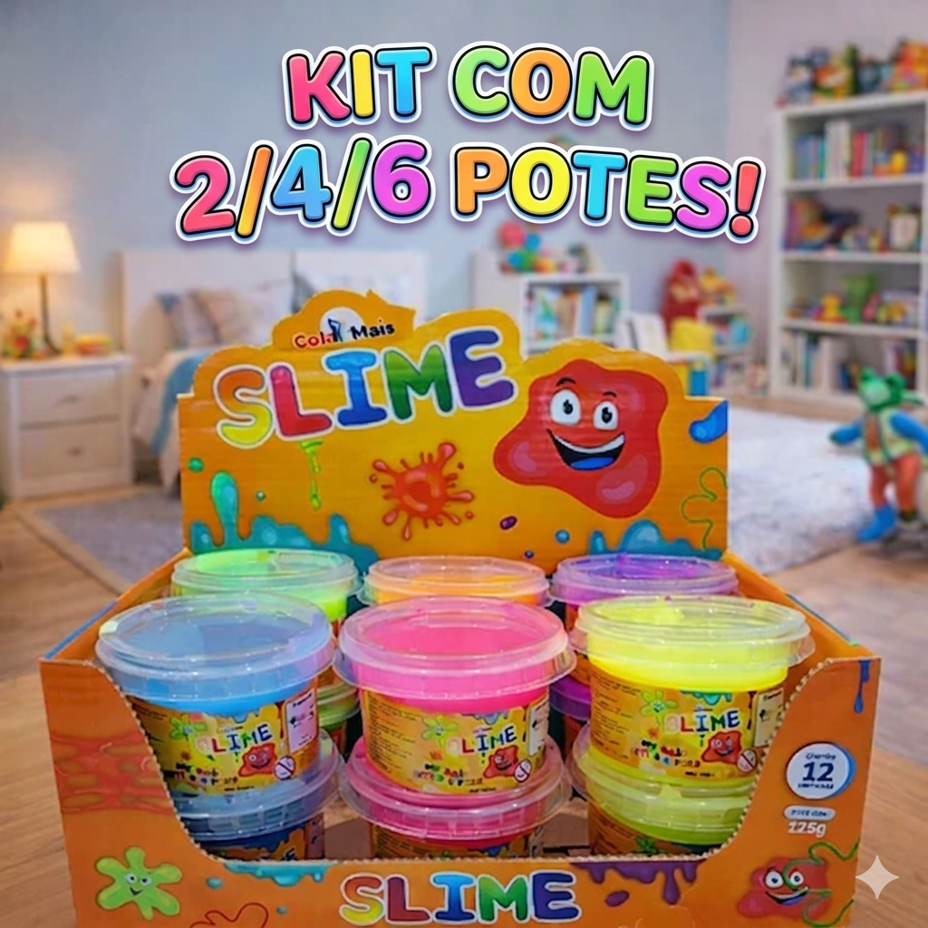 Slimes Puxa Puxa 125g Colorido Lembrancinha Festa Infantil Leleca Estilo Amoeba Massinha Criança Leleca Geleca Infantil