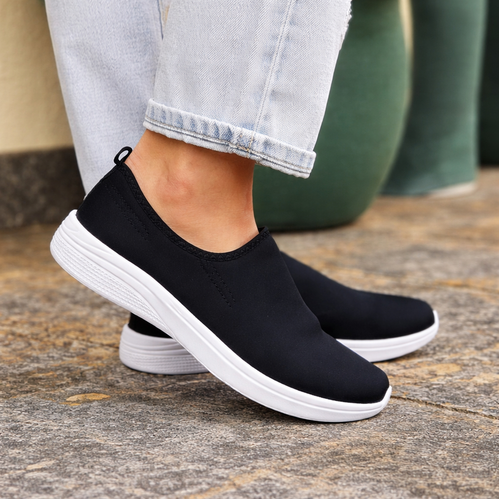 Tênis Meia Feminino Sem Cadarço Unissex Calce Fácil em Oferta na Shopee