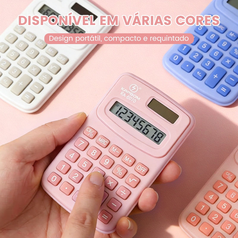 Minimalista mini calculadora estudante papelaria escritório especial alto nível de aparência calculadora