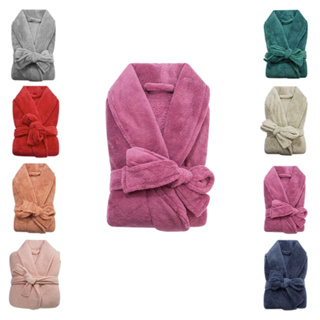 Roupão Plush Microfibra Adulto Extra Macio Unissex Várias Cores Tamanho Único em Oferta na Shopee