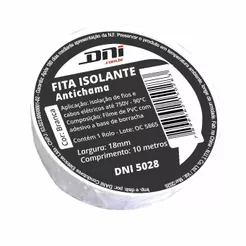 Fita Isolante em PVC Branca 10m - DNI 5028