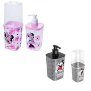 PORTA SABONETE+PORTA ESCOVA DECORADO MICKEY-SUPORTE REF 97 em Oferta na Shopee