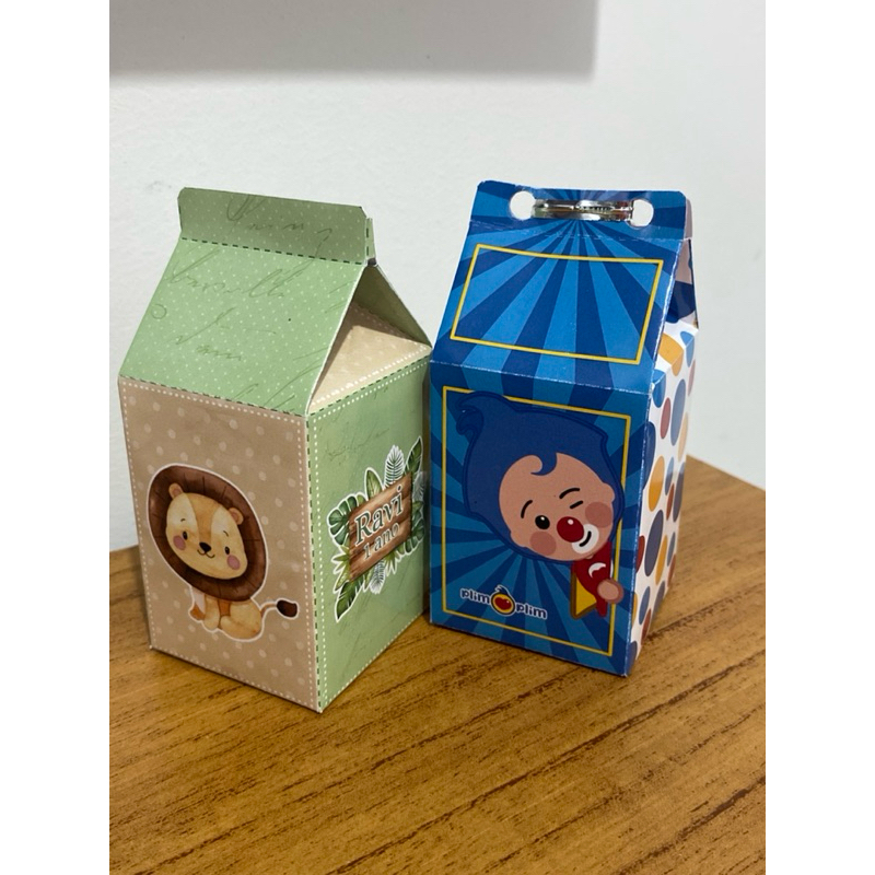 Mini Caixa Milk Personalizada 4cm – Lembrancinha para Festa Infantil / Chá de Bebê / Aniversário