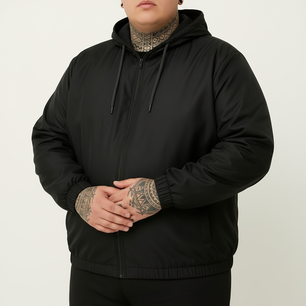 Jaqueta Corta Vento Plus Size Unissex Com Capuz Linha Montanha Proteção e Conforto G1 Ao G4