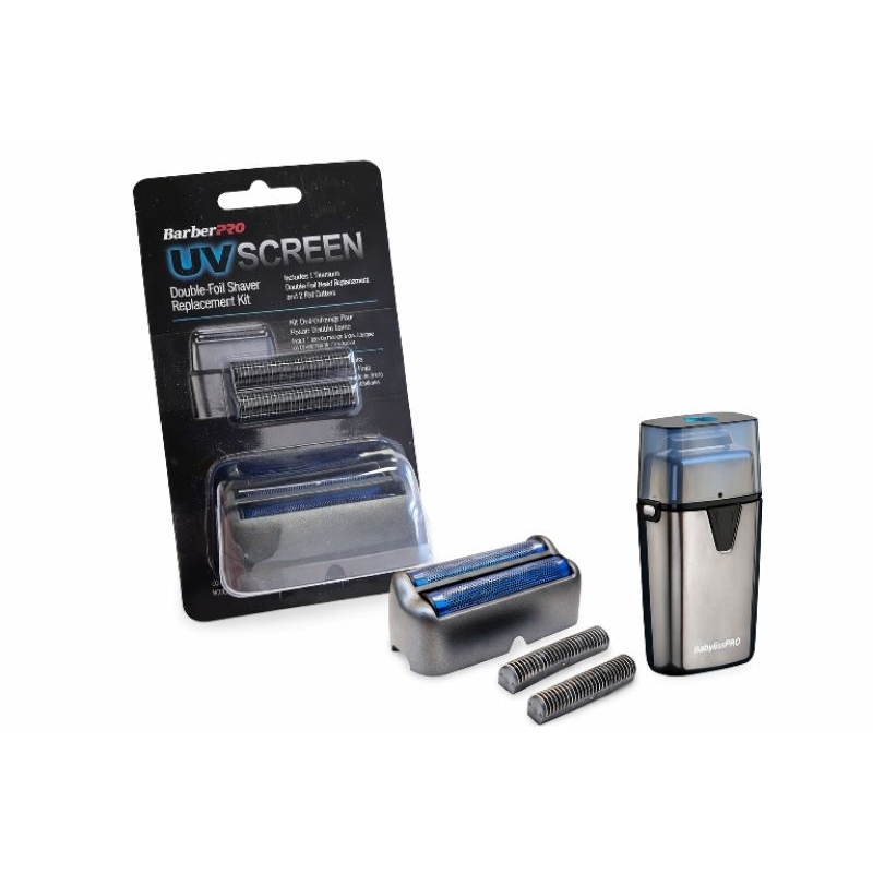 Refil Para Shaver Babyliss Pro Foil UV Double de Folha Dupla telas + Lâminas Peça de Substituição