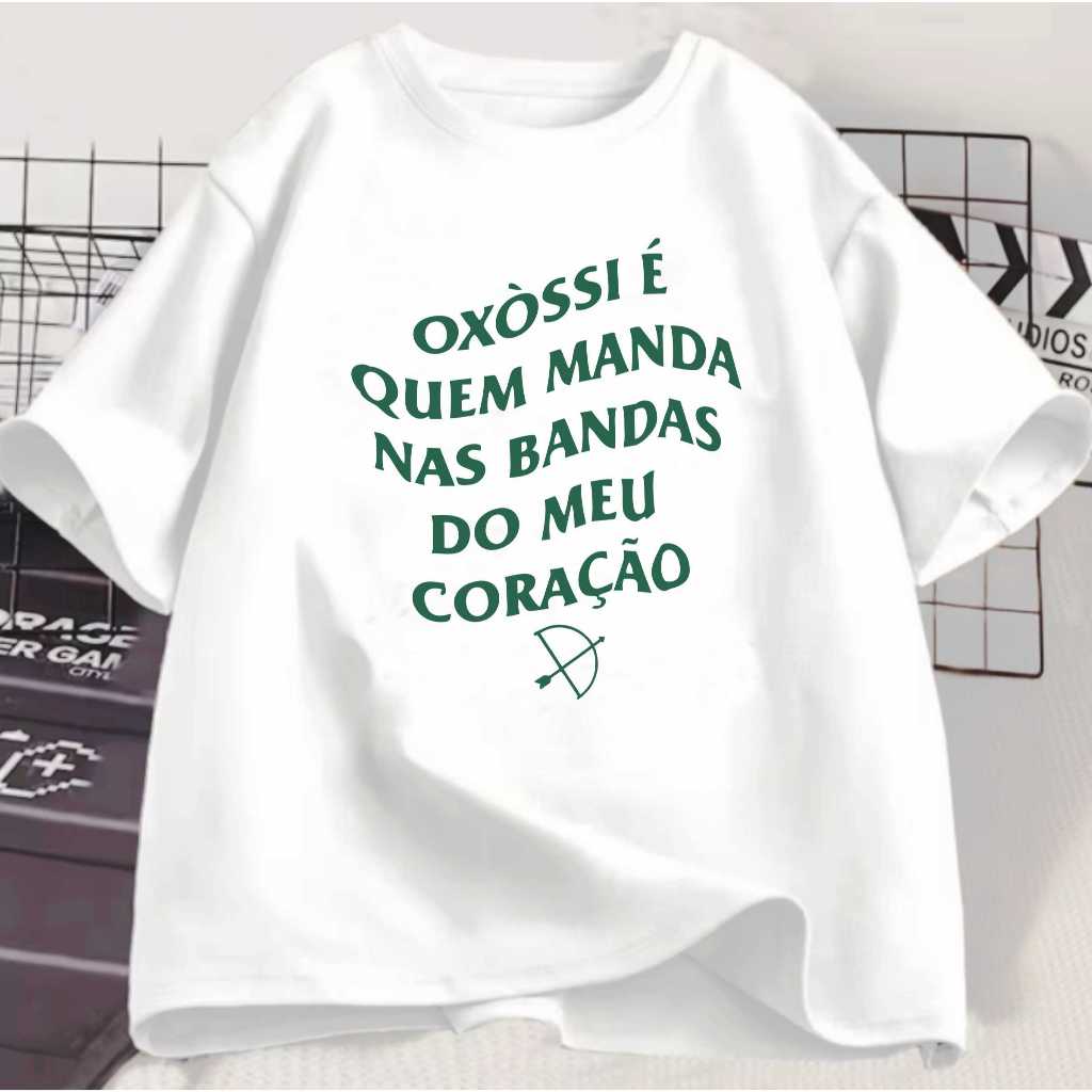 Camiseta Plus Size Oxossi Orixá Umbanda Candomblé Unissex