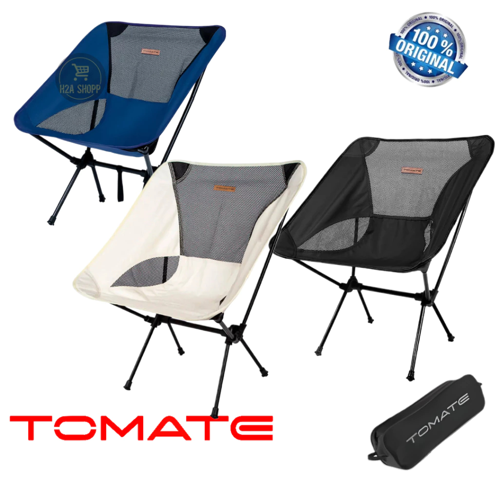 Cadeira Dobrável de Tenda Camping Tela Resistente Suporta até 140kg Acampamento Tomate MCC-P002