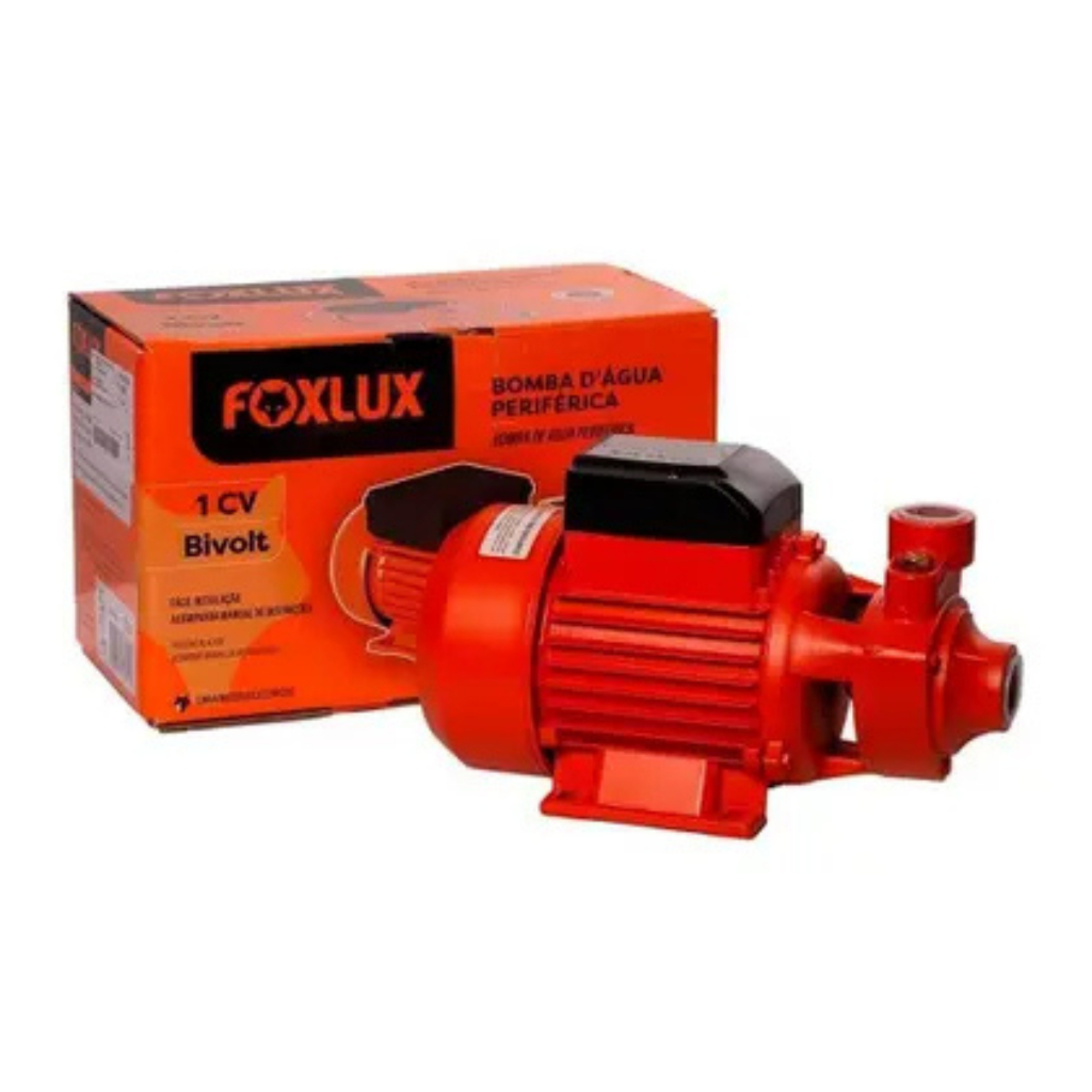 Bomba Periférica Autoaspirante Foxlux 1 Cv Bivolt - Compacta, Silenciosa e Segura