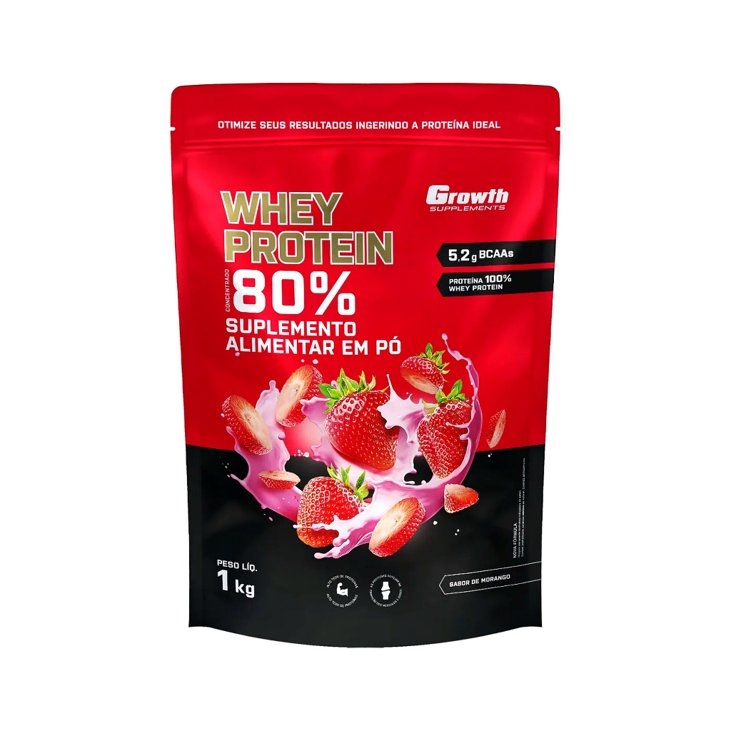 Whey Protein Concentrado 80% – 5 Sabores Mais Vendidos – Suplemento Proteico