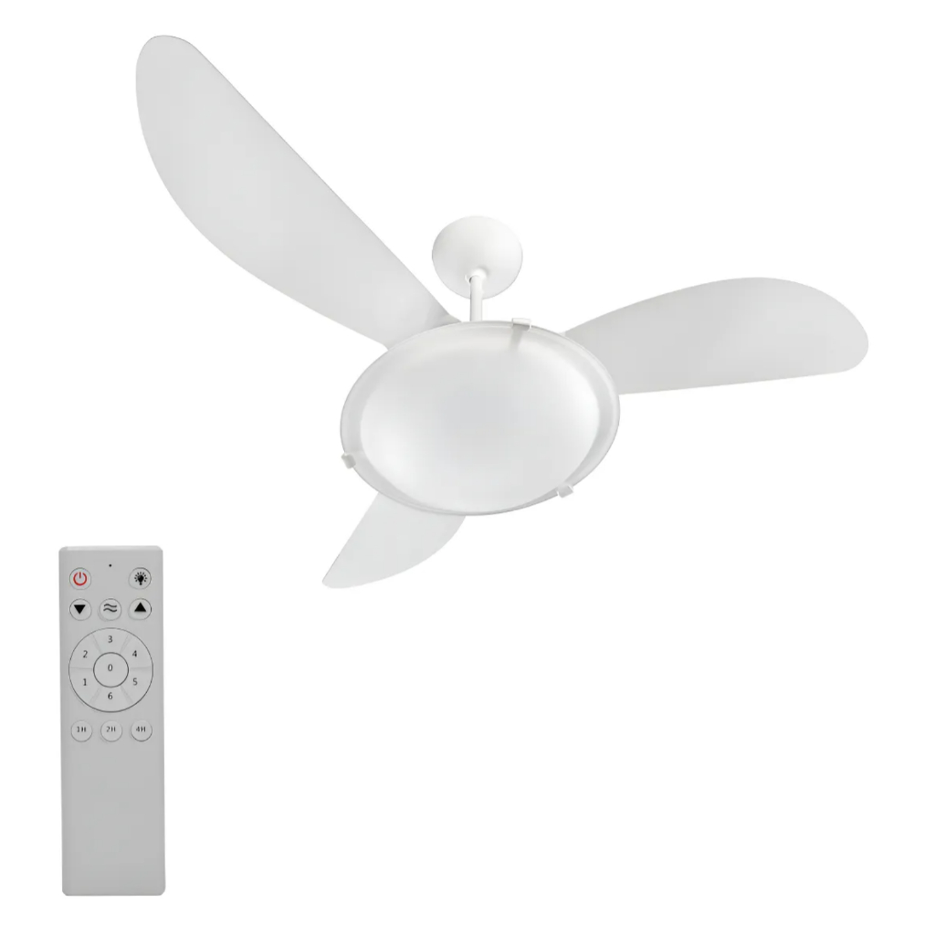 Ventilador De Teto Ventisol, Bivolt Sunny 3p - Branco