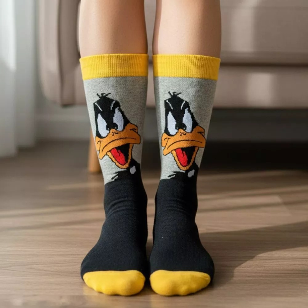 Meias divertidas vários personagens | TAM 33 A 42 em Oferta na Shopee