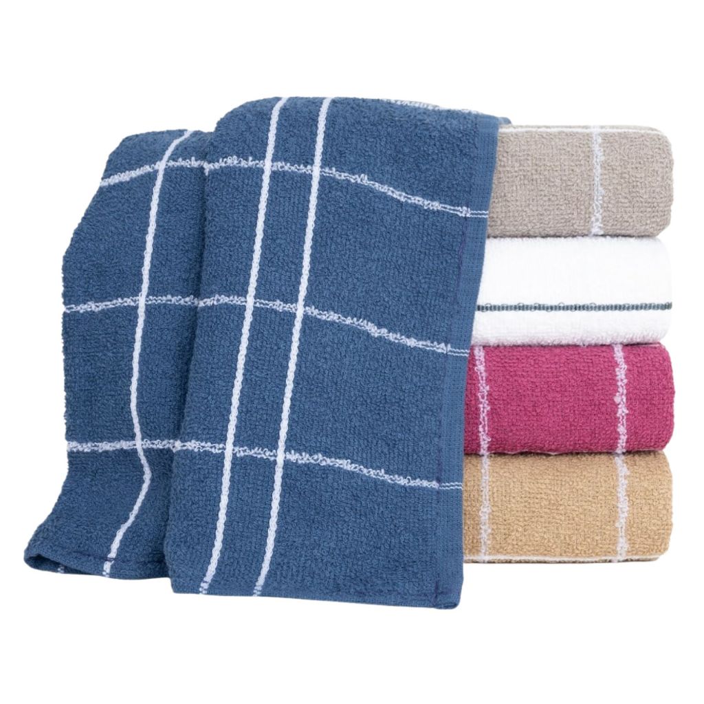 kit 5 Panos de Prato Felpudos Alta Absorção 100% Algodão