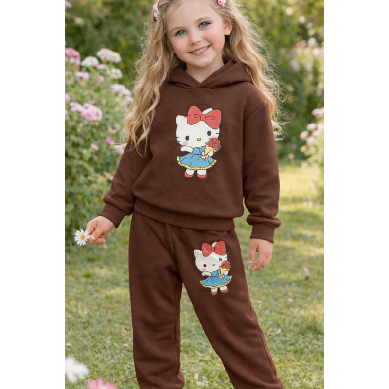 conjunto moleton flanelado 2 peças infantil tamanho 4/6/8/10/12 unisex