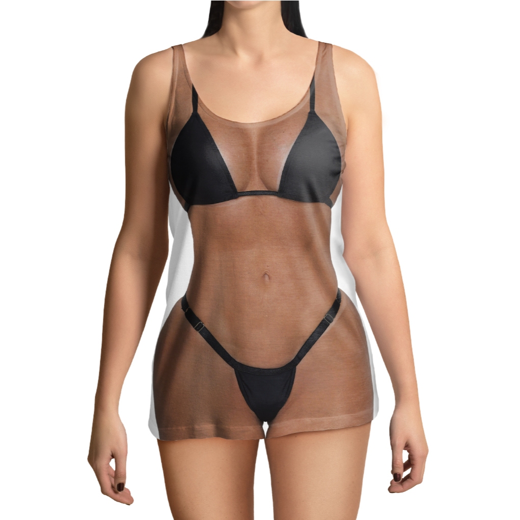 Camiseta Vestido Corpo Sarado Despedida De Solteira Biquini Preto Madrinhas