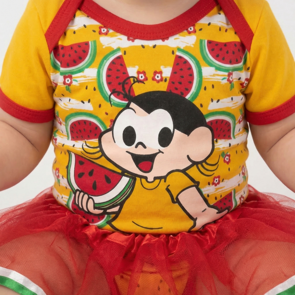 Body Infantil Bebê Menina Magali Turma da Mônica Recém Nascido Envio Rápido Promoção — imagem 2 de 2