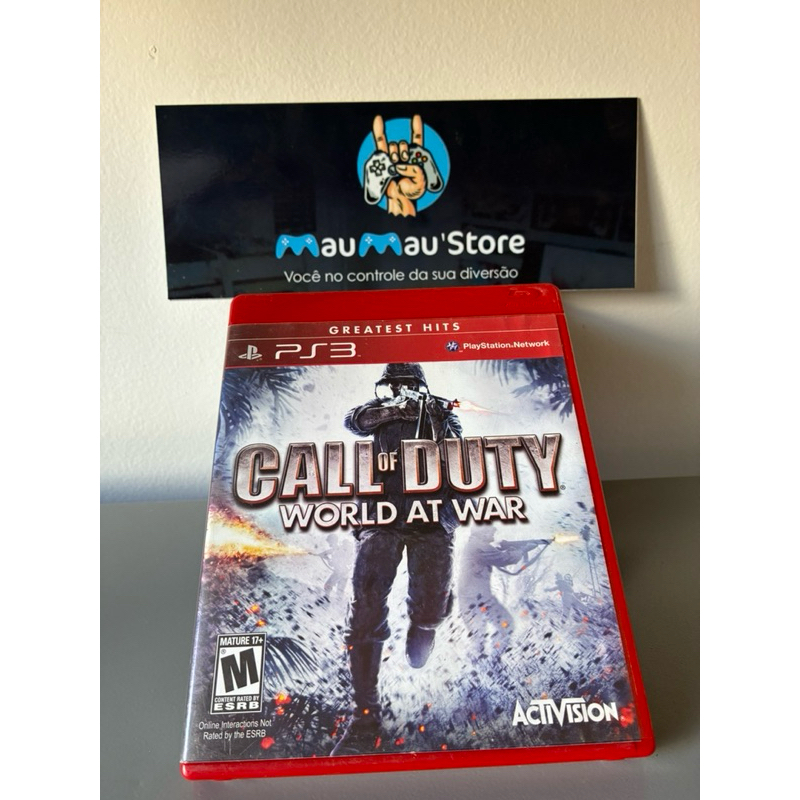 Call of Duty World at War PS3 - Jogos de Playstation 3 Jogo de Tiro Mídia Física Original Usado