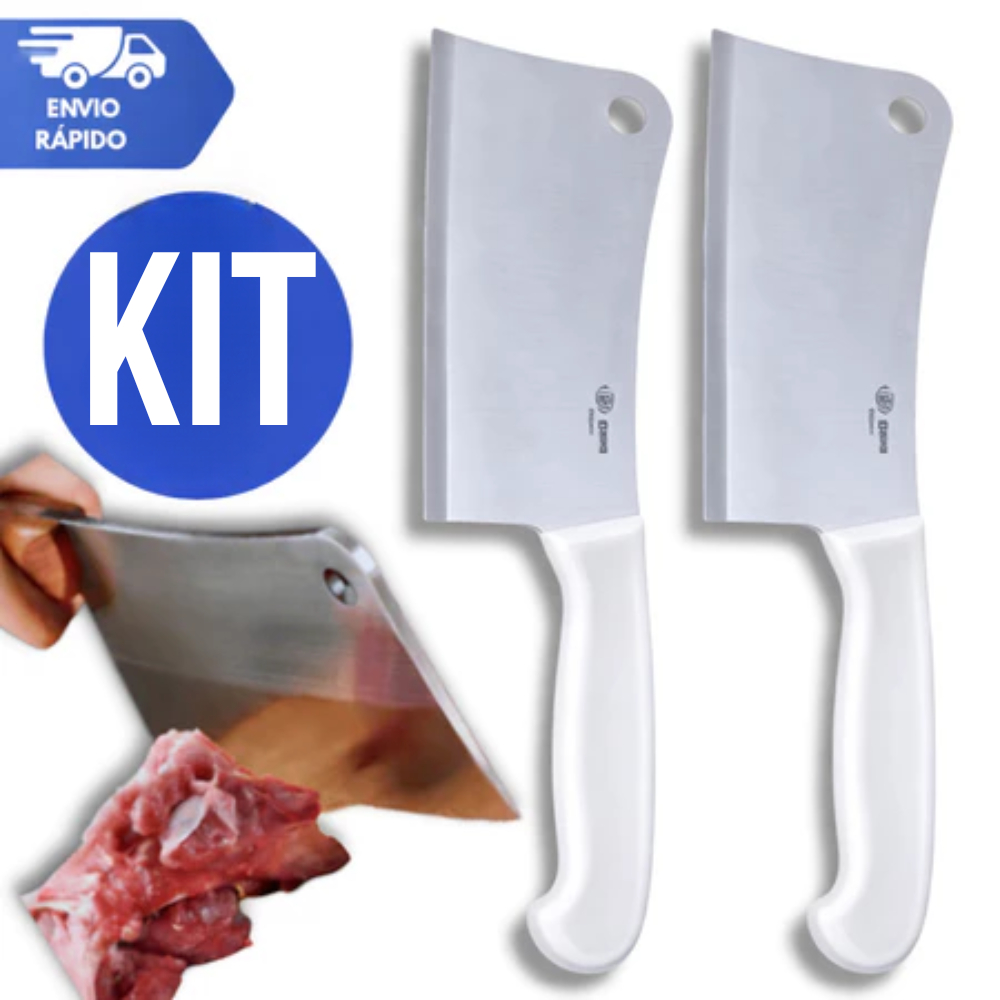 Cutelo Profissional 6 Açougueiro Cozinha Inox Cutelos Gourmet Entre as melhores de cozinha