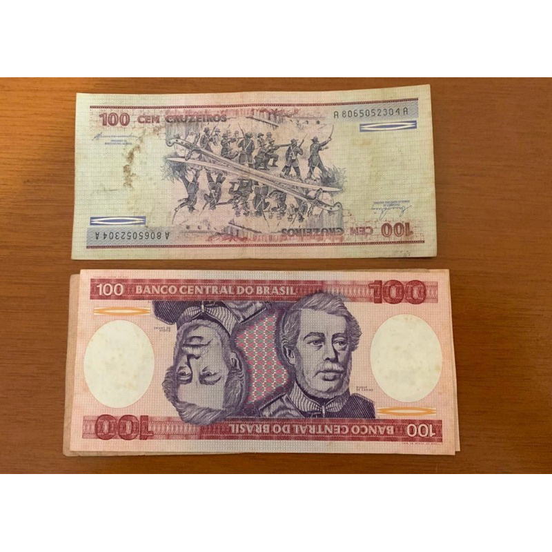 cedula 100 cruzeiros 1984- Duque de caixas