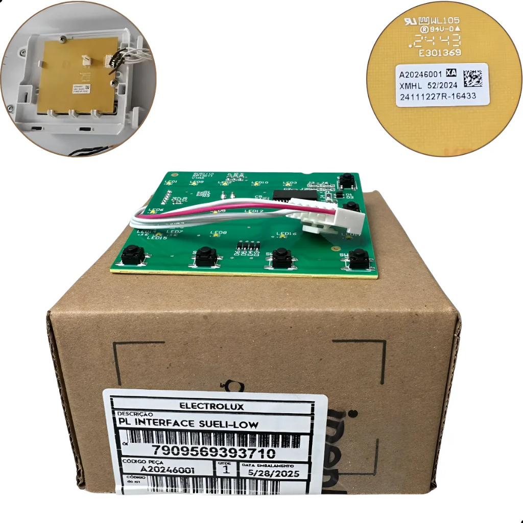 Placa Interface Lavadora Electrolux Led13 Led14 Led15 Led17 127/220v