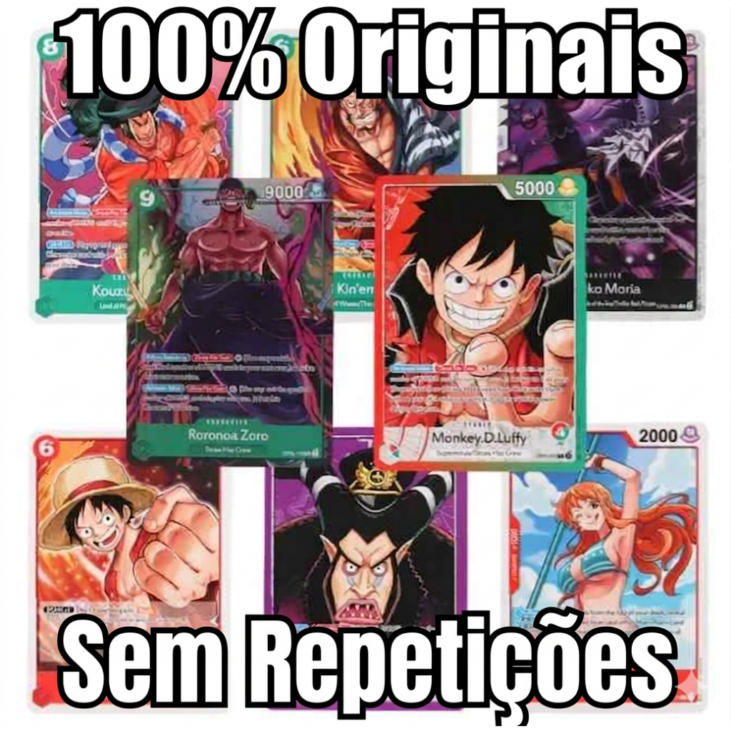 One Piece Lote de 15 a 100 cartas , Originais Bandai !