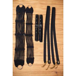 Barrigueira e cilha + lateco e contra lateco preto promoção em Oferta na Shopee