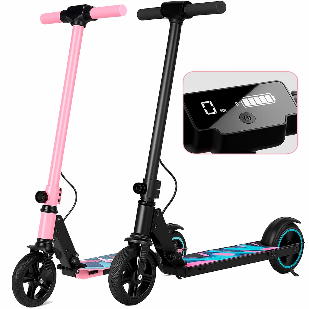 Patinete Elétrico 150W Bateria de Alta Eficiencia Alcança Velocidade 30Km/h Autonomia De 4-5 Horas