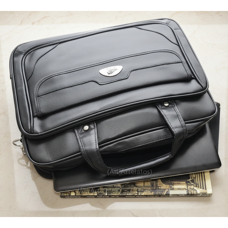 Pasta Notebook Executiva, Maleta Bolsa Case Marrom E Preta