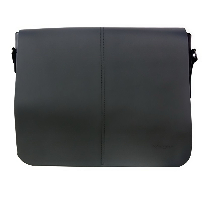 Pasta Tiracolo Masculina Premium em PU Executiva Grande Resistente Elegante Notebook Médico Professor Religioso Preta
