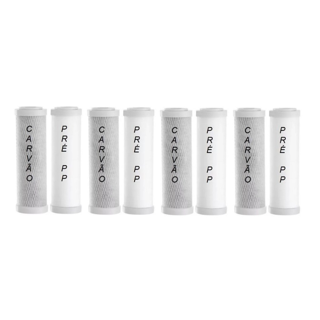 Kit Refil Filtro Purificador Hoken Multi 1500 Pentair As2 Hidrofiltros Bbi Carvão + Refil PP