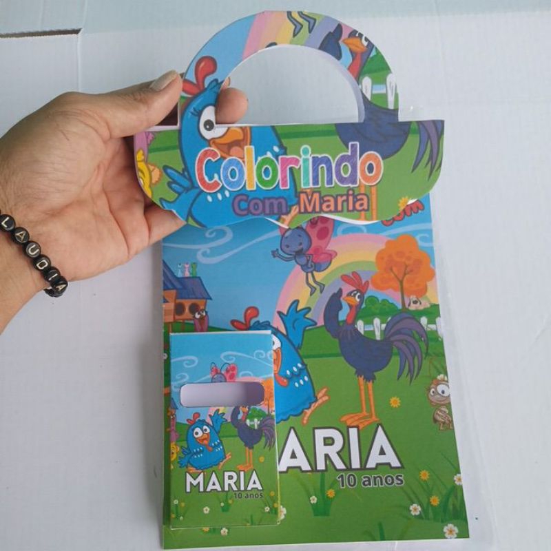 Kit Lembrancinha Infantil Personalizada Livrinho de Colorir /Revistinha (Sem Giz) Festa Aniversário