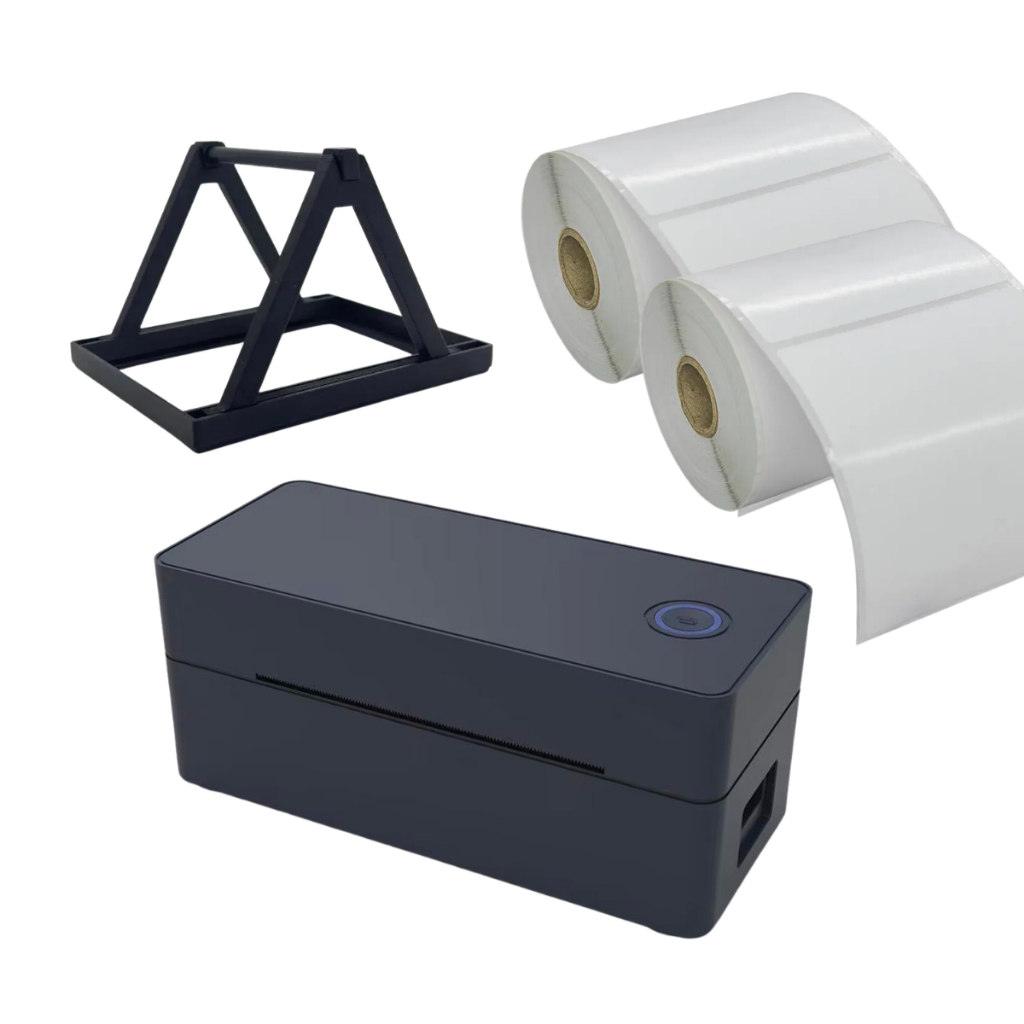 Impressora de Etiqueta Térmica Tipo Zebra Elgin USB BLT + 500 Etiquetas (2 Rolos)