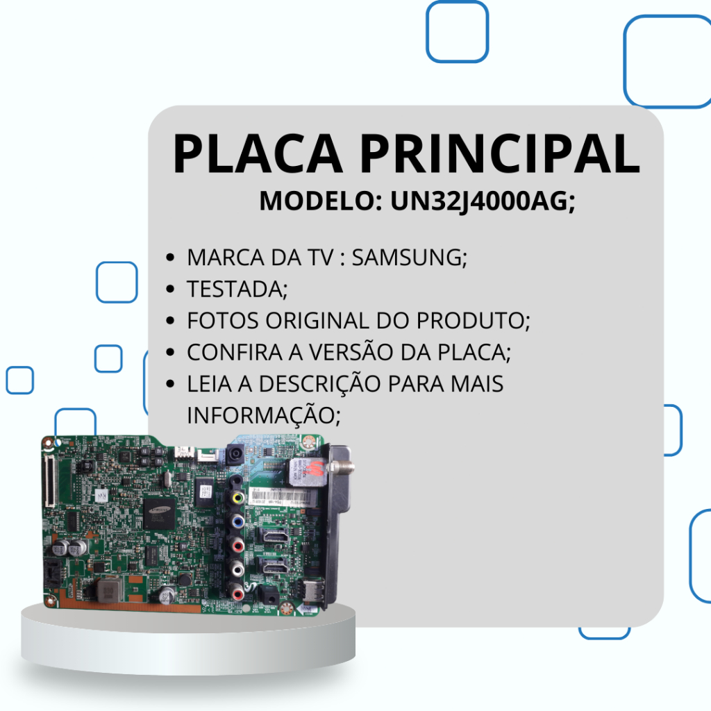 PLACA PRINCIPAL UN32J4000AG BN94-07831U TV SAMSUNG