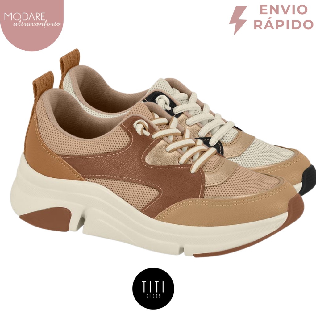 Tênis Modare Original Feminino Ultraconforto Nylon Kansas Leve Caminhada