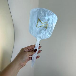 ESPELHO de mão de VIDRO GLOW personalizado acrilico para consultorio estudio clínica design em Oferta na Shopee