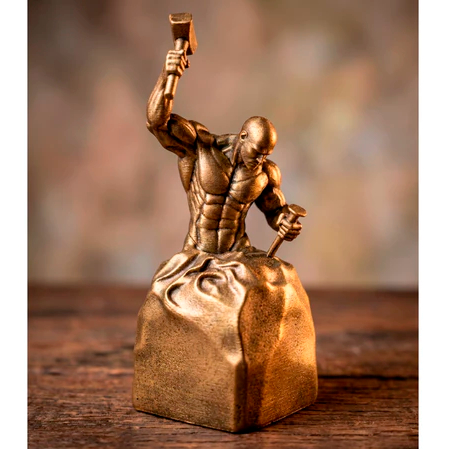 Escultura Self Made Man Estátua decorativa Estatueta Motivacional Decoração Sala Quarto Pequena em Oferta na Shopee